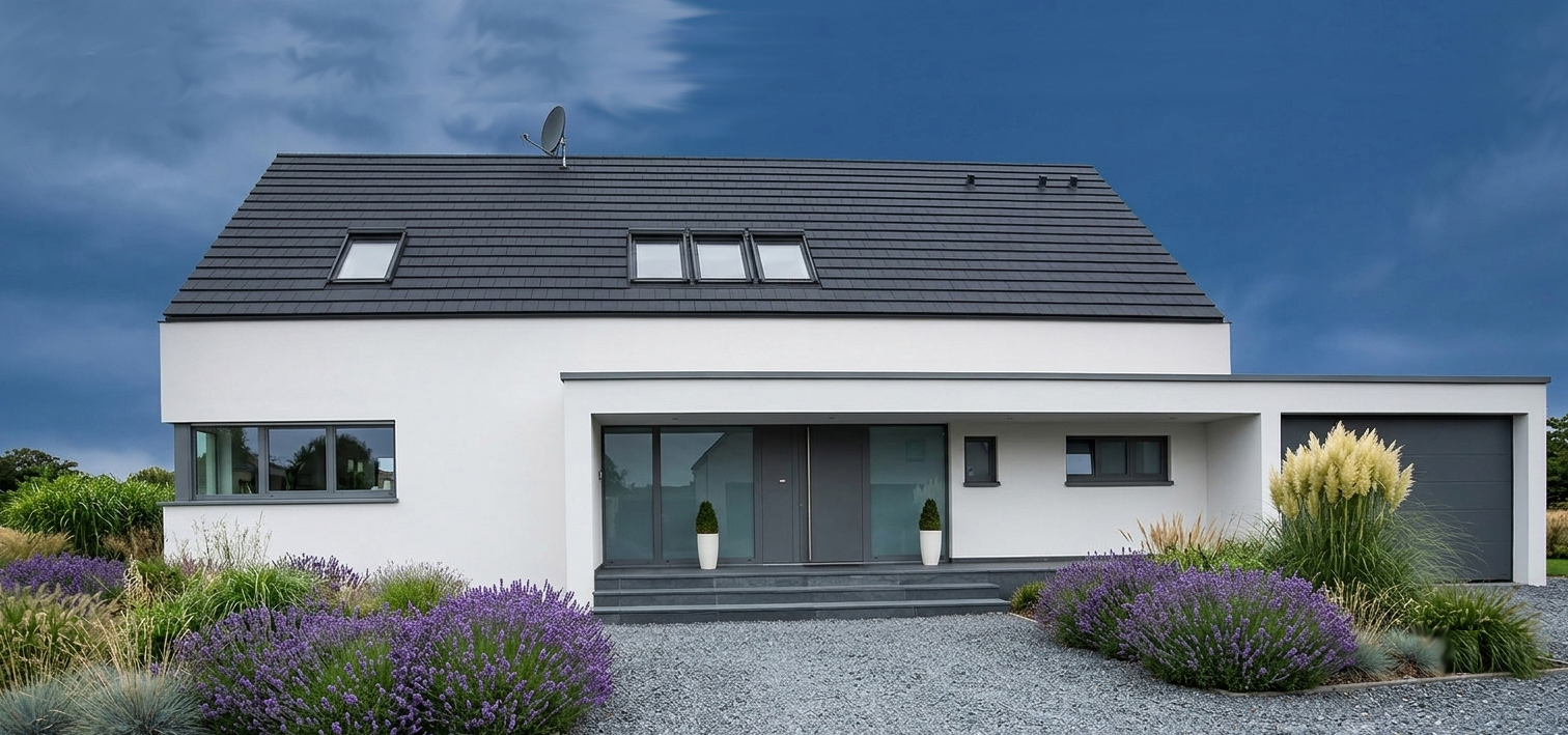 Efh K Mit Vorgarten Frontal